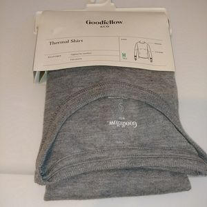 Goodfellow & Co Wool Blend Thermal LS Shirt Gray